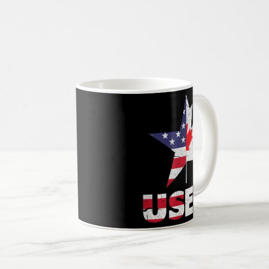 US EH Funny Canada American Flag Kaffeetasse (VorderseiteRechts)