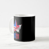 US-Eh Leaf Kanadische Amerikanische Flagge Kanada Kaffeetasse (Vorderseite Links)