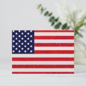 US - Einladung zur US-amerikanischen Flagge (Stehend Vorderseite)