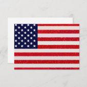 US - Einladung zur US-amerikanischen Flagge (Vorne/Hinten)