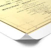 US-Eisenbahnerhebung Karte 1858 Poster (Ecke)