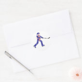 US-Eishockey Runder Aufkleber (Umschlag)