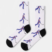 US-Eishockey Socken (Linkes Detail)
