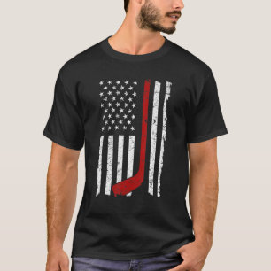 US-Eishockey-USA-Übungsflagge Amerikanische Frauen T-Shirt