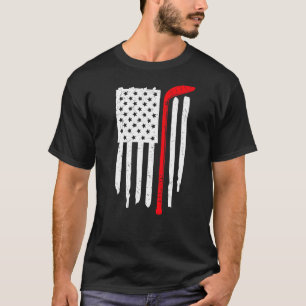 US-Eishockey-USA-Übungsflagge Amerikanische Frauen T-Shirt