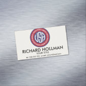 US-Emblem Magnetische Visitenkarte (Beispiel)