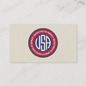 US-Emblem Visitenkarte (Rückseite)