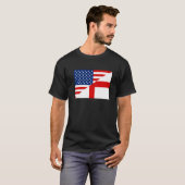 US-England Duale Citizenship Football T-Shirt (Vorne ganz)