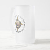 US-Europäer-Befehl Mattglas Bierglas (Vorderseite Links)
