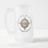 US-Europäer-Befehl Mattglas Bierglas (Links)