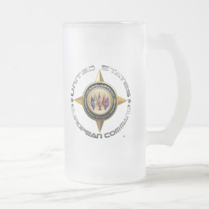 US-Europäer-Befehl Mattglas Bierglas