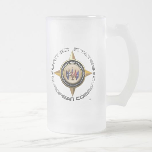 US-Europäer-Befehl Mattglas Bierglas (Rechts)