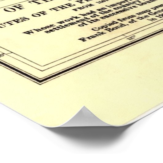 US-Explorationswege Poster (Ecke)