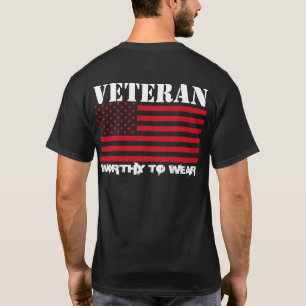 US-Fahne USMC RED - Veteran - es lohnt sich zu tra T-Shirt