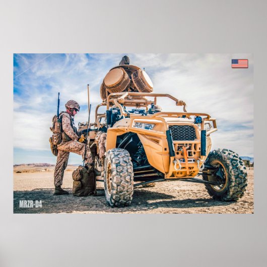 US-FAHRZEUGE MIT SONDERBETRIEB - MRZR-D4 POSTER (Vorne)