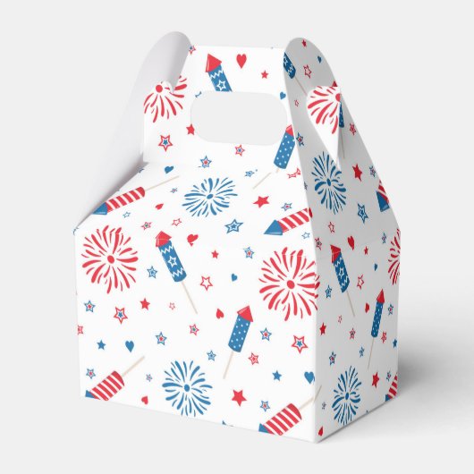 US-Feier, Patriotic Gable Box American Geschenkschachtel (Rückseite)