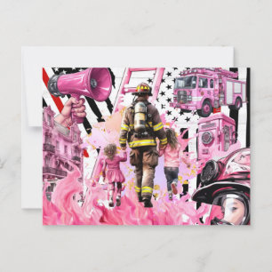 US-Feuerwehrleute stolz amerikanisch vintage Postkarte
