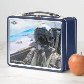 US FIGHTER PILOT METALL BROTDOSE (Beispiel)