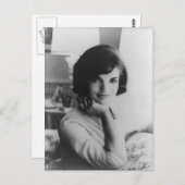 US First Lady Jacqueline Kennedy Portrait Postkarte (Vorne/Hinten)