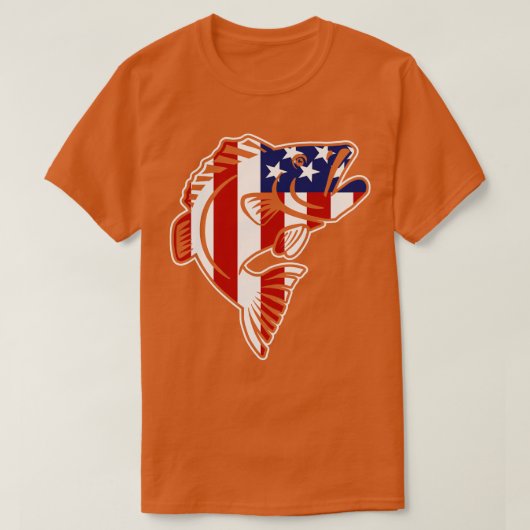 US-Fischerei T-Shirt (Design vorne)