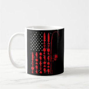 Us Fish Patriotic American Fisherman Usa Flag Fisc Kaffeetasse