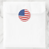 US Fisheye Flag Sticker (Tasche)