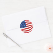 US Fisheye Flag Sticker (Umschlag)
