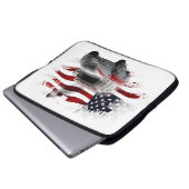 US Flag Ambulance Handy Fall EMT Paramedic Laptopschutzhülle (Vorne Knopf)