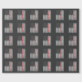 US-Flag: American Funerty Director Proud Mortician Geschenkpapier (Flach)