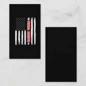 US-Flag: American Funerty Director Proud Mortician Visitenkarte (Vorne/Hinten)