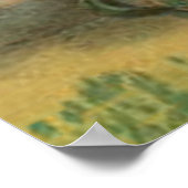 US Flag Bald Eagle Friedhof Grabstein Wreath Poster (Ecke)