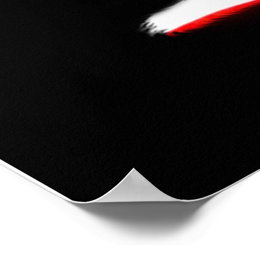 US FLAG & BEAR Funny Anti-Hunting Patriotic Poster (Ecke)