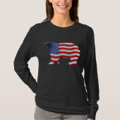 US FLAG & BEAR USA Style Ladys Shirt (Vorderseite)