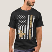 US Flag Blacksmithing Anvil & Hammer American Blac T-Shirt (Vorderseite)
