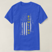 US Flag Bowling American Flag Bowling T T-Shirt (Design vorne)