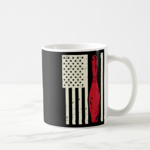 US-Flag-Bowling-Pin Vintage-Patriotismus-Bowler-Fr Kaffeetasse