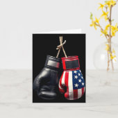 US-Flag-Boxhandschuhe Boxer Karte (Gelbe Blume)
