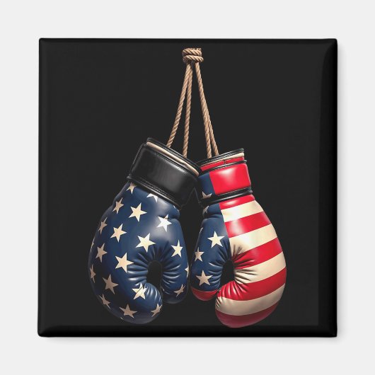 US-Flag-Boxhandschuhe Boxer Magnet (Vorne)