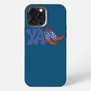 US-Flag Cowboy-Stiefel 4. Juli Y'all Western iPhone 13 Pro Max Hülle