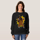 us flag dabbing horse sweatshirt (Vorne ganz)