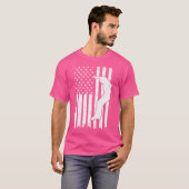 Us Flag Design For A Patriotic Parkour Expert T-Shirt (Vorne ganz)