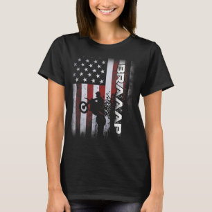US Flag Dirt Bike Motorrad Motorrad Fahrrad Moto B T-Shirt