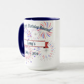 "US Flag Eagle" Anpassbare Kaffee/Tee-Tasse Tasse (Vorderseite Links)
