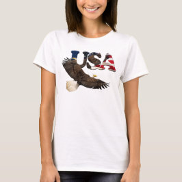 US FLAG & EAGLE USA Stil Ladys Shirt
