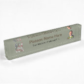 US Flag Fab Army Desk Name Plate Namensplakette