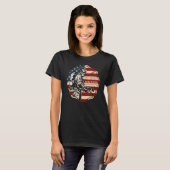 US Flag Fire Department Proud Of My Firefighter Hu T-Shirt (Vorne ganz)