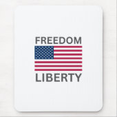 US Flag Freedty™ Mouse Pad Mousepad (Vorne)