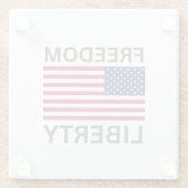 US Flag Freedty™ Untersetzer (Rückseite)
