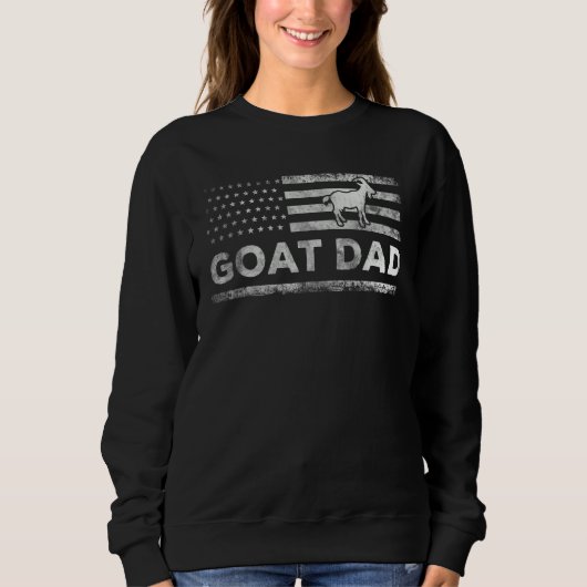 Us Flag Goat Dad apparel Farming tee for Dad Goat  (Vorderseite)