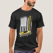 US Flag Harmonica Player T-Shirt (Vorderseite)